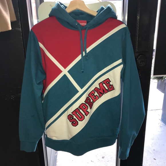 diagonal supreme hoodie